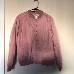 pale pink bomber jacket